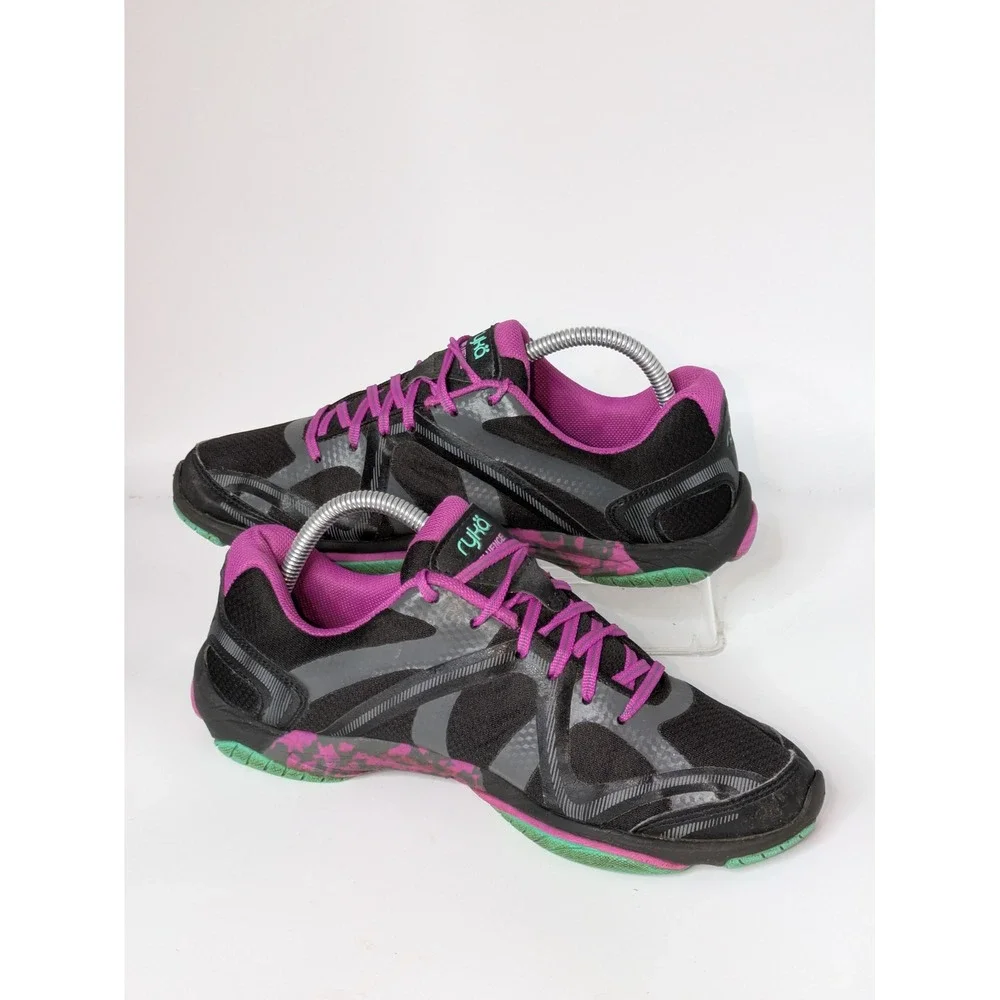 Ryka Influence Women's Size 9M Black Pink Training Fitness Sneakers Shoes